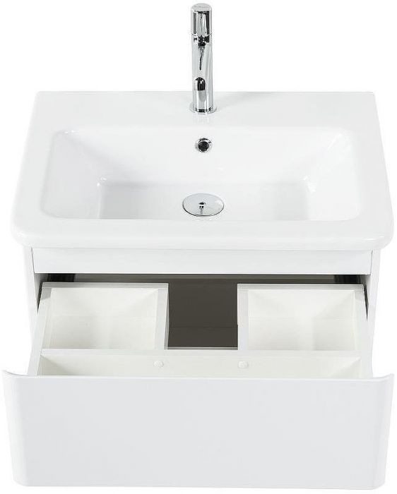 Тумба под раковину BelBagno 60 ALBANO-CER-600-2C-SO-BL подвесная Bianco Lucido
