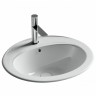 Раковина встраиваемая сверху CERAMICANOVA Sun с отверстием слива - перелива овальной формы CN6079