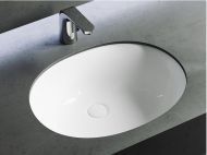 Умывальник CERAMICANOVA Element овальный встраиваемый под столешницу с крепежом и шаблоном для установки CN6043