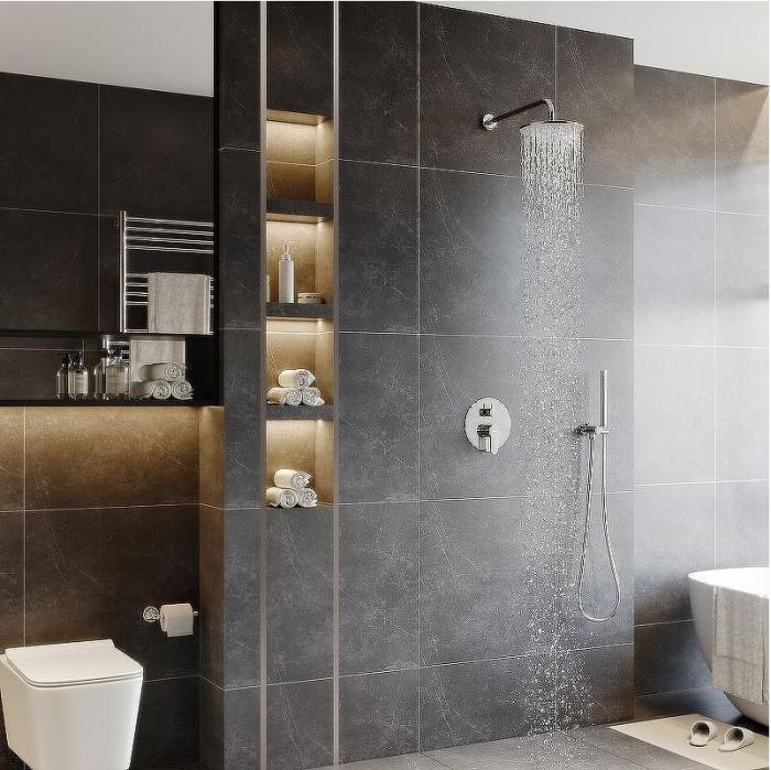 Душевая система Berges Nardis 2R 071003 Хром сильвер