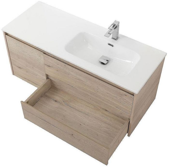 Тумба под раковину BelBagno Kraft 120 R KRAFT-1200-2C-1A-SO-RGB-R подвесная Rovere Galifax Bianco