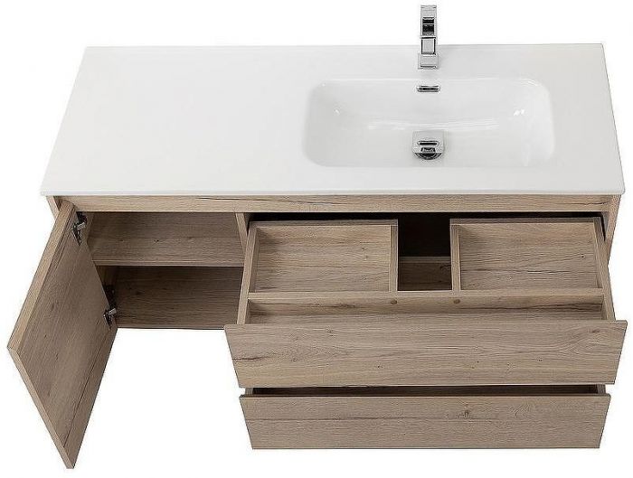 Тумба под раковину BelBagno Kraft 120 R KRAFT-1200-2C-1A-SO-RGB-R подвесная Rovere Galifax Bianco