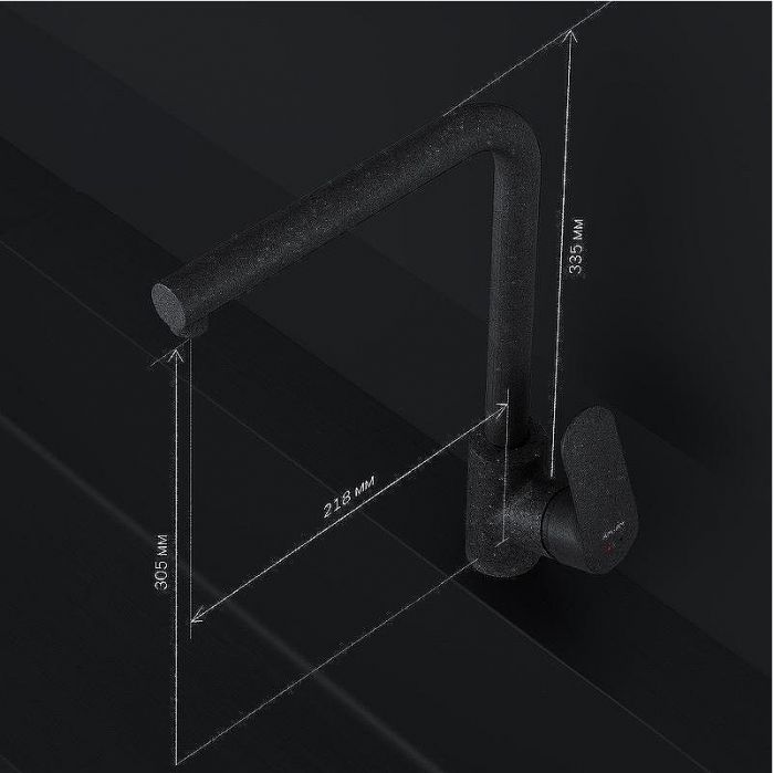 Смеситель для кухни AM.PM Like F8005022 Черный матовый