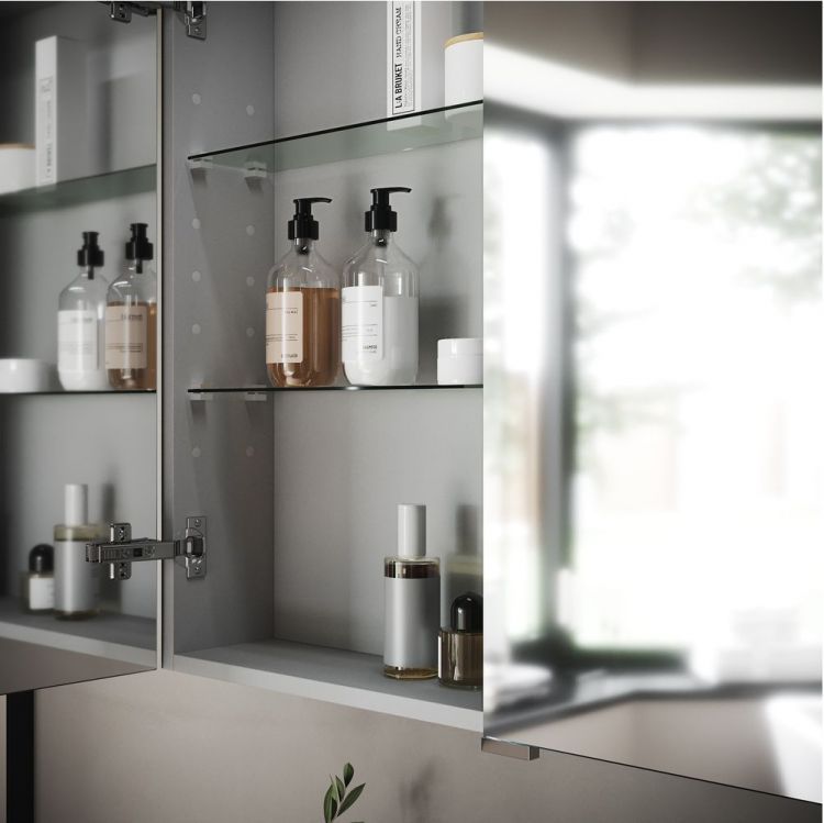 Зеркальный шкаф SANCOS Hilton с LED подсветкой 800x148х740, Z800