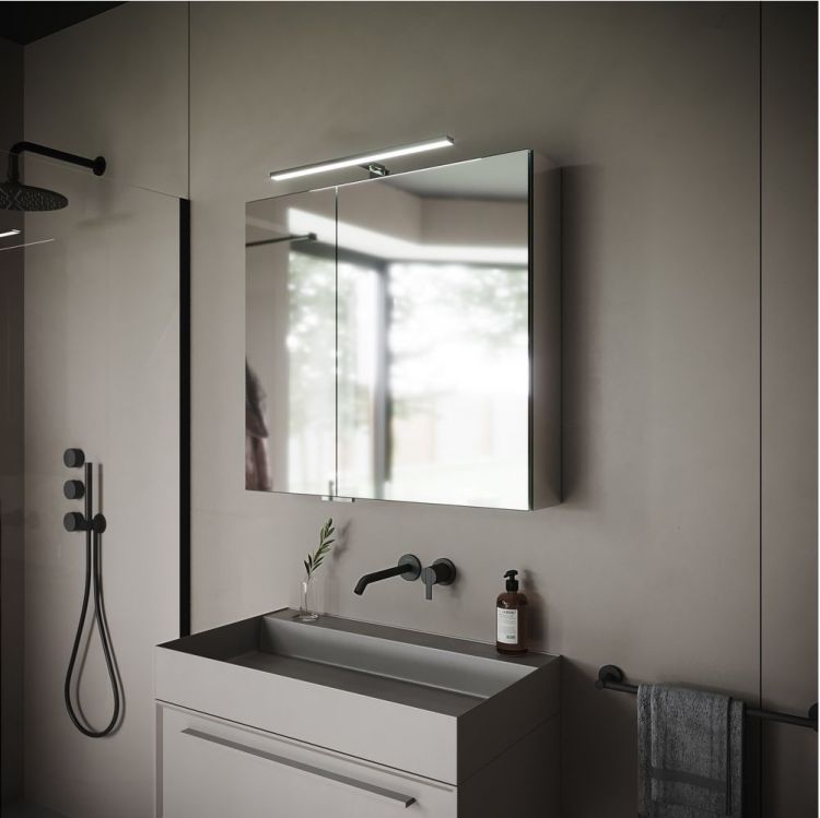 Зеркальный шкаф SANCOS Hilton с LED подсветкой 800x148х740, Z800