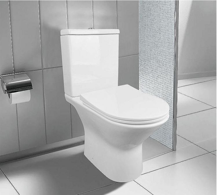 Унитаз компакт Azario Fretta New AZ-1223B с бачком и сиденьем Микролифт Унитаз компакт Azario Fretta New AZ-1223B с бачком и сиденьем Микролифт