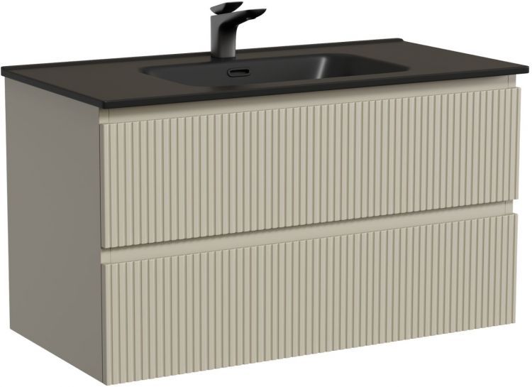 Тумба подвесная SANCOS Snob T 890х445х500, c двумя ящиками оснащенными доводчиками, Beige Soft,SNT90CE