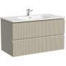 Тумба подвесная SANCOS Snob T 890х445х500, c двумя ящиками оснащенными доводчиками, Beige Soft,SNT90CE