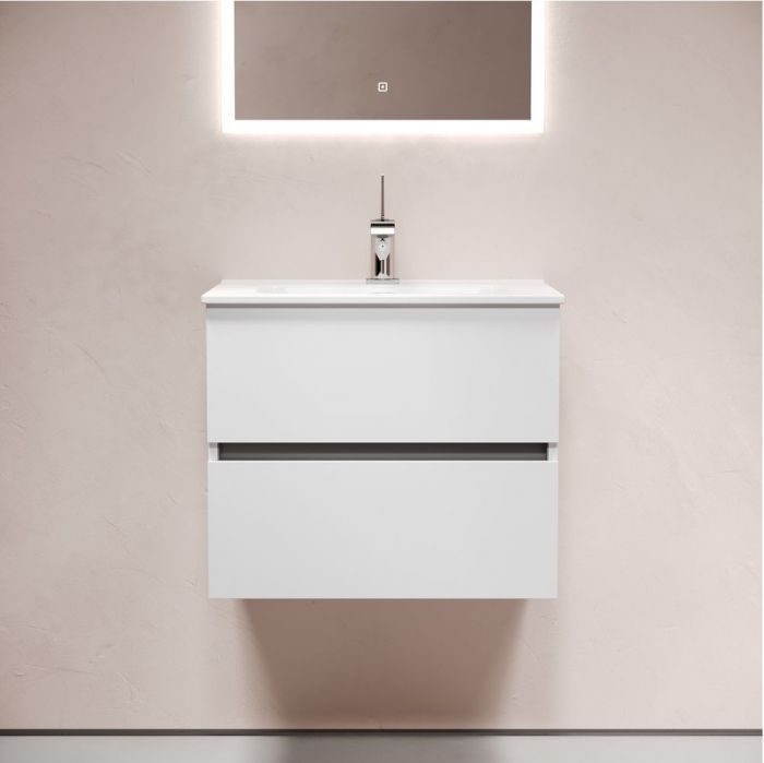 Тумба подвесная SANCOS под раковину Urban, белый глянец 590х450х550, UR60W