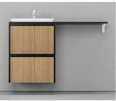 Тумба под раковину Velvex Klaufs 56x60.2Y tpKLA.56.60.2Y-617.217 подвесная Шатанэ Черная