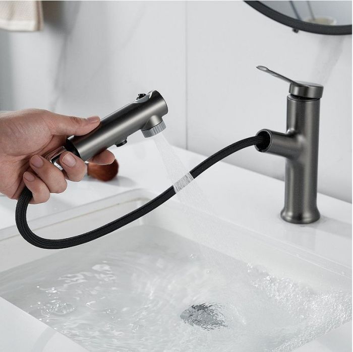 Смеситель для раковины Raffine F281T цвет Оружейная сталь