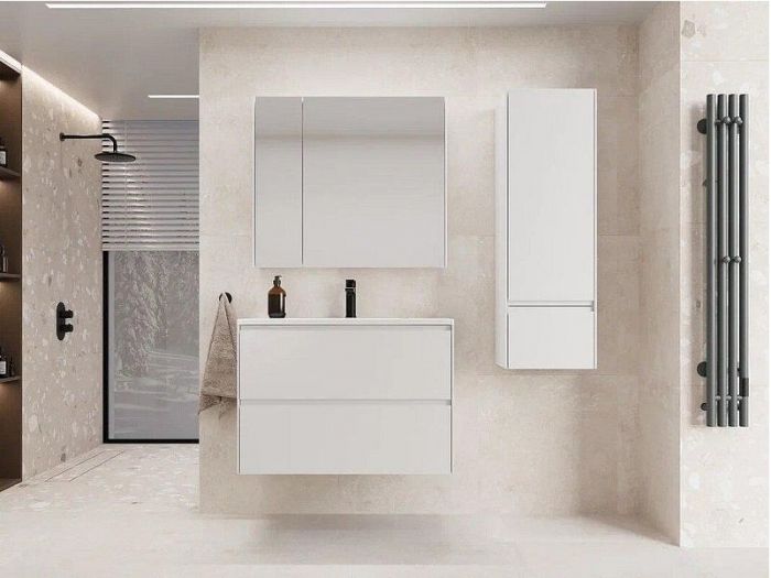 Зеркальный шкаф Style Line Лима 80 ЛС-00002344 цвет Белый матовый