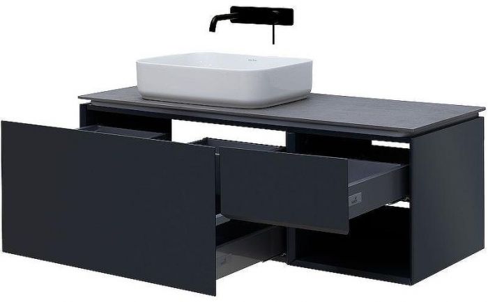 Тумба под раковину Allen Brau Infinity 120 L 1.21006.AM подвесная Антрацит матовый
