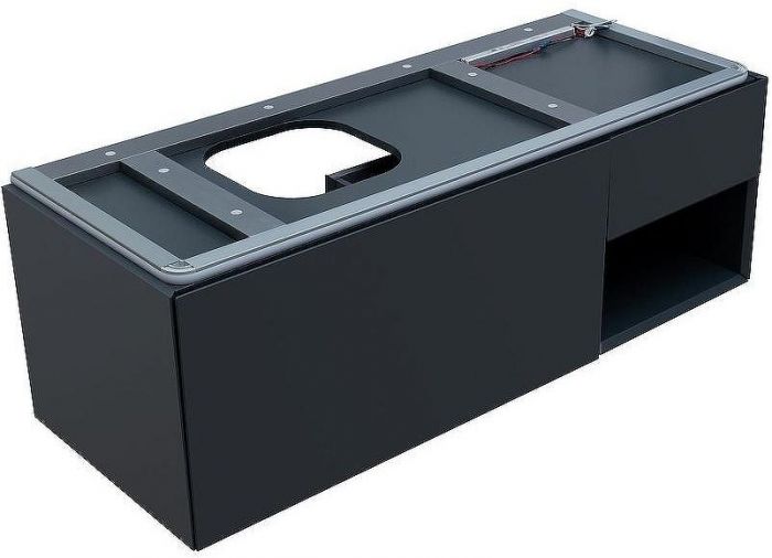 Тумба под раковину Allen Brau Infinity 120 L 1.21006.AM подвесная Антрацит матовый