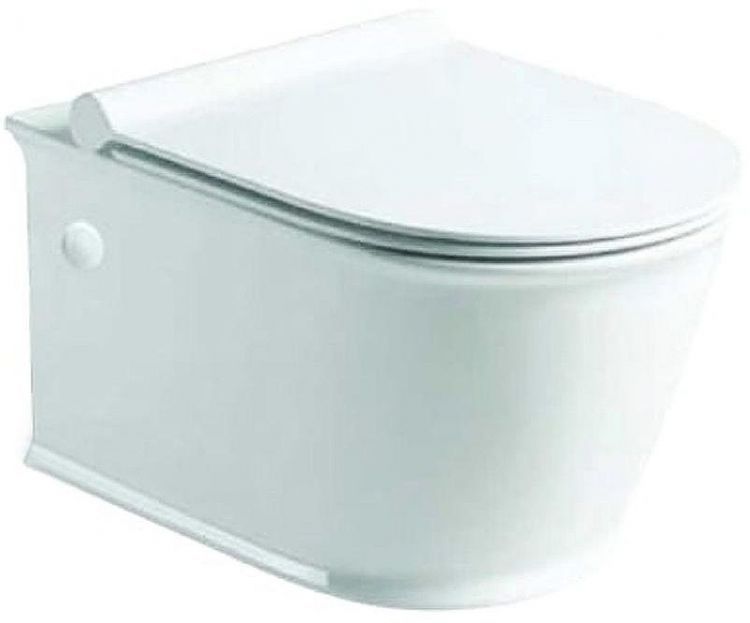 Унитаз SantiLine SL-5009 подвесной Белый с сиденьем Микролифт Унитаз SantiLine SL-5009 подвесной Белый с сиденьем Микролифт