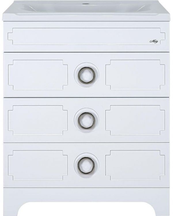 Тумба с раковиной Misty Лейла 70 УТ000011403 Белая