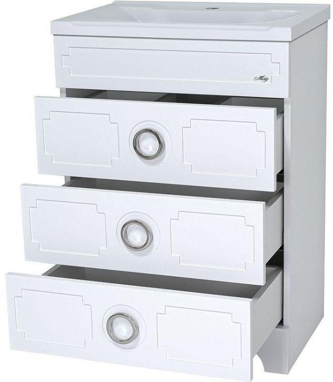 Тумба с раковиной Misty Лейла 70 УТ000011403 Белая