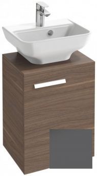 Тумба под раковину 45 см Jacob Delafon Struktura EB1397D-N14 серый