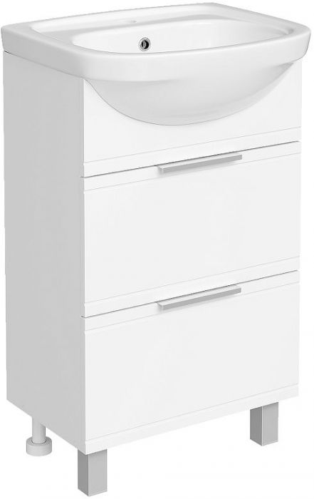 Тумба с раковиной DIWO Дмитров 50 цвет Белый