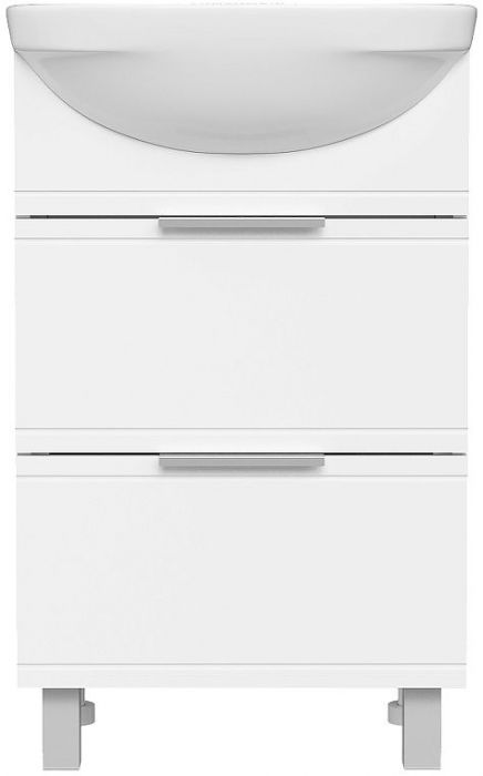 Тумба с раковиной DIWO Дмитров 50 цвет Белый