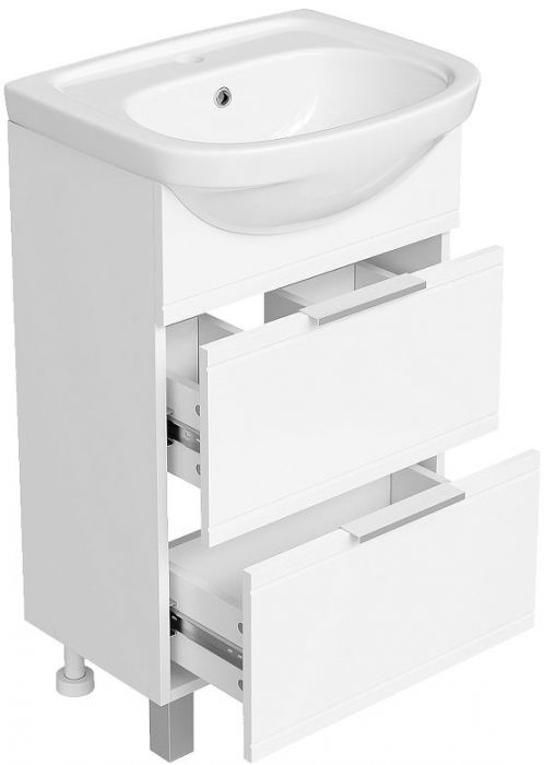 Тумба с раковиной DIWO Дмитров 50 цвет Белый