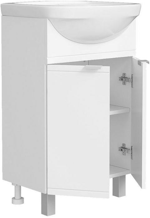 Тумба с раковиной DIWO Дмитров 50 цвет Белый