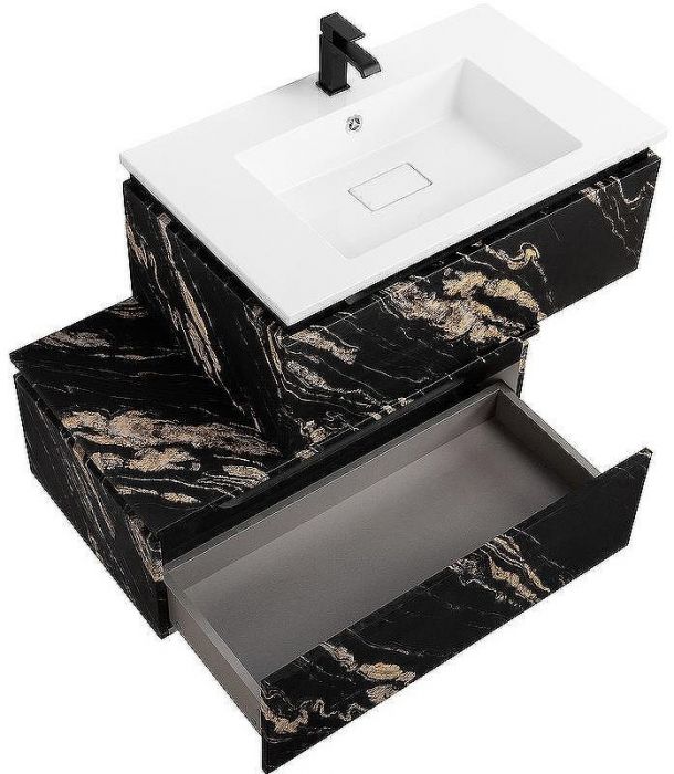 Тумба Cezares Slider 80 SLIDER-800-1C-PI-NF-P Черный фьюжн