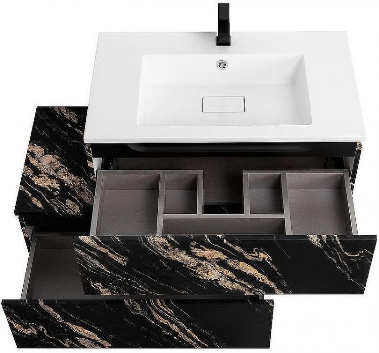 Тумба Cezares Slider 80 SLIDER-800-1C-PI-NF-P Черный фьюжн