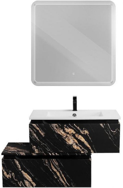 Тумба Cezares Slider 80 SLIDER-800-1C-PI-NF-P Черный фьюжн