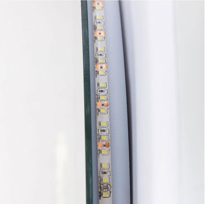 Зеркало Cezares Duet 80 CZR-SPC-DUET-800-800-LED-TCH с подсветкой с лазерной гравировкой и сенсорным выключателем