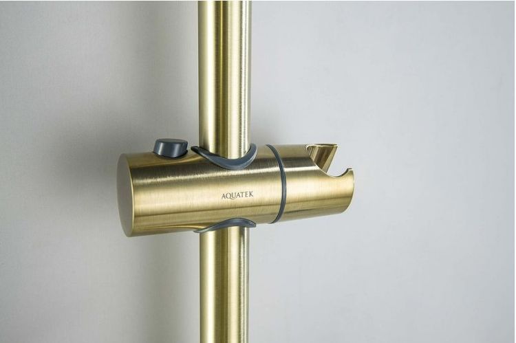 Душевой гарнитур Aquatek Оберон AQ2016BG цвет Золото шлифованное Душевой гарнитур Aquatek Оберон AQ2016BG цвет Золото шлифованное