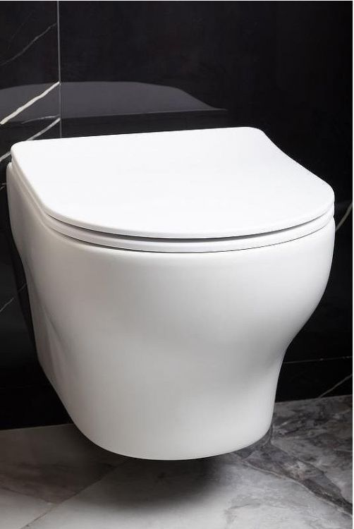 Унитаз Boheme Fiore 978-SET-MW подвесной Белый матовый с сиденьем Микролифт Унитаз Boheme Fiore 978-SET-MW подвесной Белый матовый с сиденьем Микролифт
