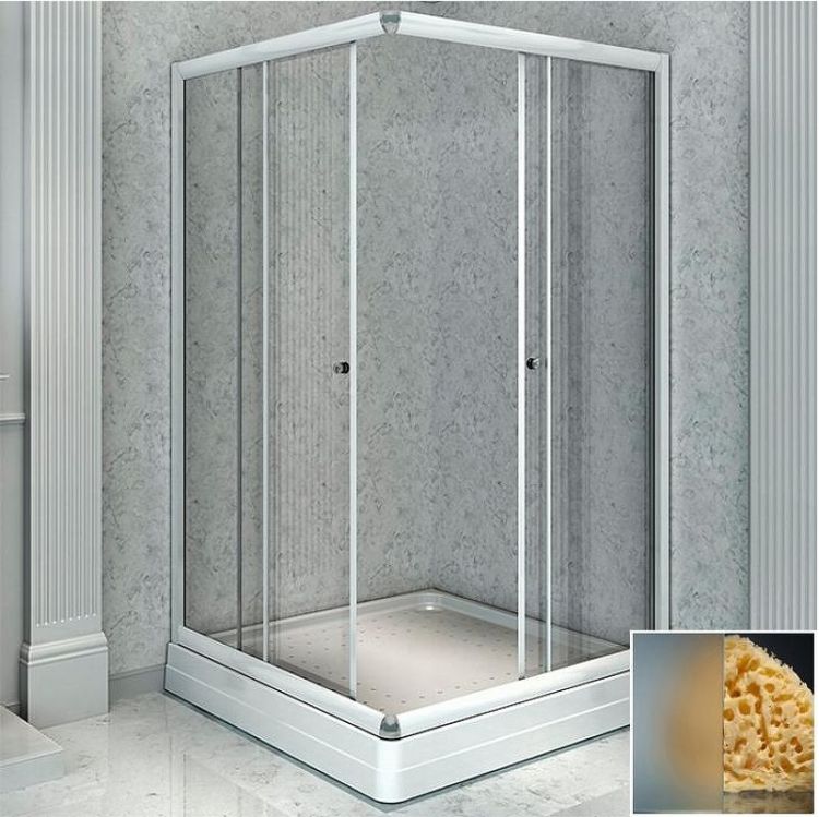 Душевой уголок Radomir 100x100 1-03-1-0-0-1191 с поддоном профиль Белый стекло матовое Душевой уголок Radomir 100x100 1-03-1-0-0-1191 с поддоном профиль Белый стекло матовое