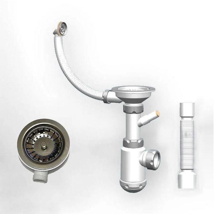 Сифон для раковины Санпласт Grand СНР 311-11-24 цвет Хром