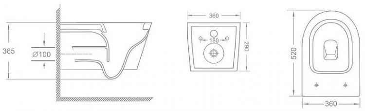 Унитаз Veconi Ruga VRU-52T подвесной цвет Белый глянцевый с сиденьем Микролифт Унитаз Veconi Ruga VRU-52T подвесной цвет Белый глянцевый с сиденьем Микролифт