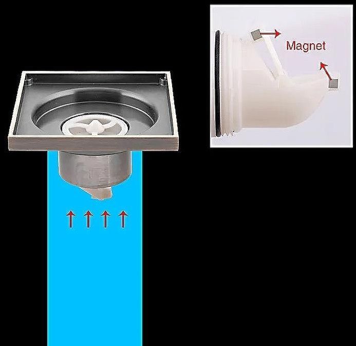 Душевой трап Gappo G81005-4 с решеткой Бронза