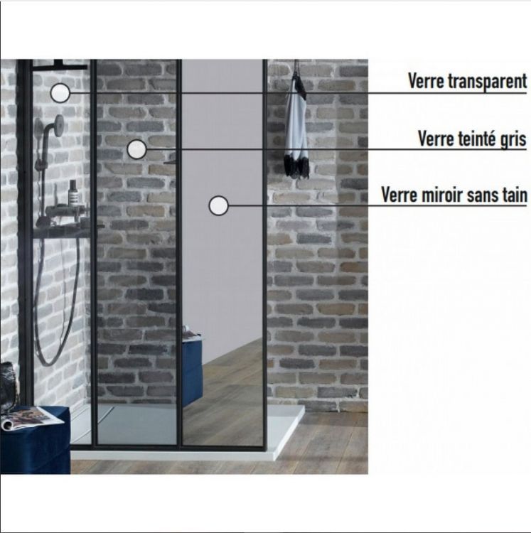 Душевой уголок Jacob Delafon Nouvelle Vague 35x200, E94WS30-B1 прозрачное стекло