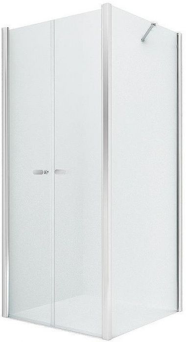 Душевой уголок New Trendy New Soleo Chrome 80х80 D-0144A/D-0091B профиль Хром стекло прозрачное