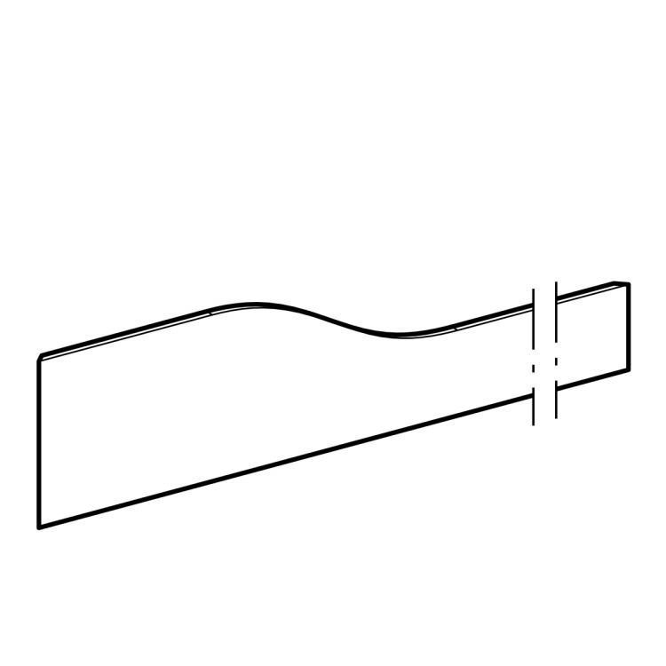 Декоративная панель Geberit Bambini (фронтальная) для детской раковины, под три смесителя, lнижняя раковина справа, Varicor®: цвет голубой no. 226 Декоративная панель Geberit Bambini (фронтальная) для детской раковины, под три смесителя, lнижняя раковина справа, Varicor®: цвет голубой no. 226