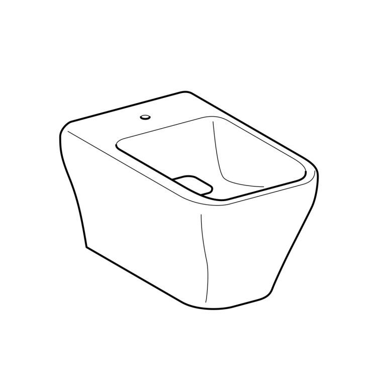 Биде подвесное Geberit myDay 235450600 Биде подвесное Geberit myDay 235450600