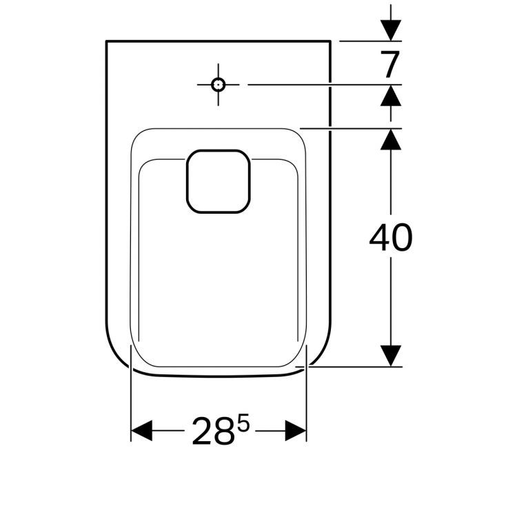 Биде подвесное Geberit myDay 235450600 Биде подвесное Geberit myDay 235450600