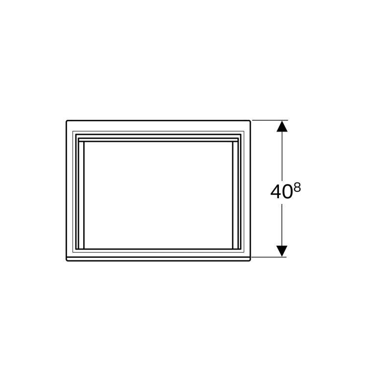 Тумба под раковину Geberit Renova Nr. 1 Plan , 58x44, светлый вяз [869652000]