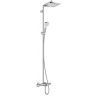 Hansgrohe Crometta E 240 SHP Душевая система 138см, с верхним душем 240х240мм., ручным душем и термостатическим смесителем, цвет: хром