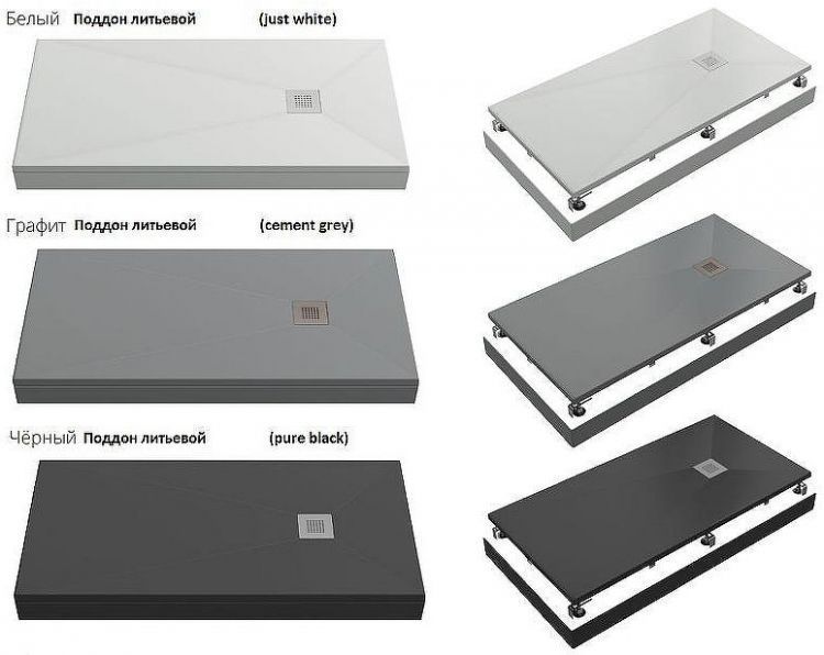 Душевой поддон из искусственного камня Creto Ares 160x80 1-0046 Белый