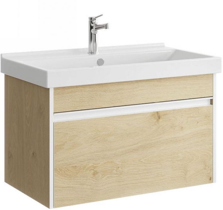 Тумба под раковину Aqwella Urban 80 URB0108DD подвесная Дуб Давос