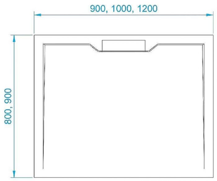 Душевой поддон из искусственного камня RGW STE MB 90x90 52341099-15 Белый мрамор