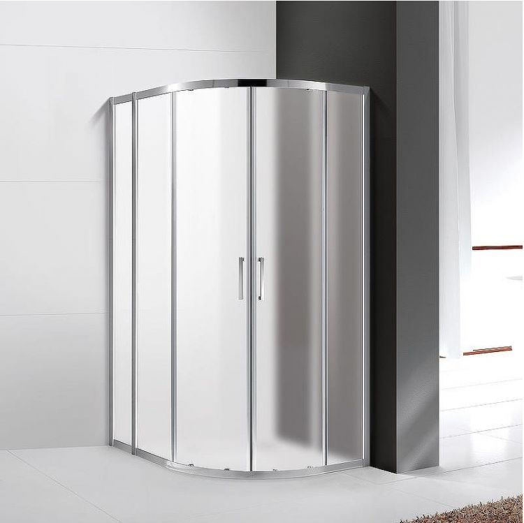 Душевой уголок Cezares Molveno 100х80 MOLVENO-RH-2-100/80-P-Cr профиль Хром стекло рифленое