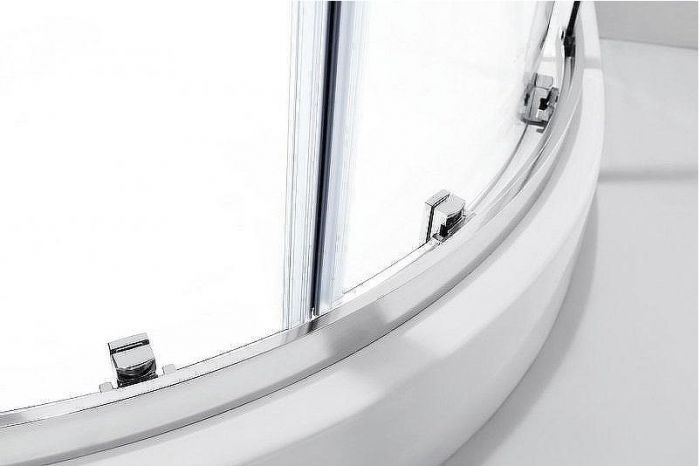 Душевой уголок Cezares Molveno 100х80 MOLVENO-RH-2-100/80-P-Cr профиль Хром стекло рифленое