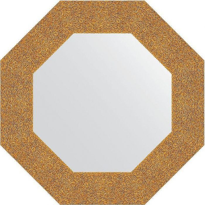 Зеркало Evoform Octagon 57х57 BY 3799 в багетной раме - Чеканка золотая 90
