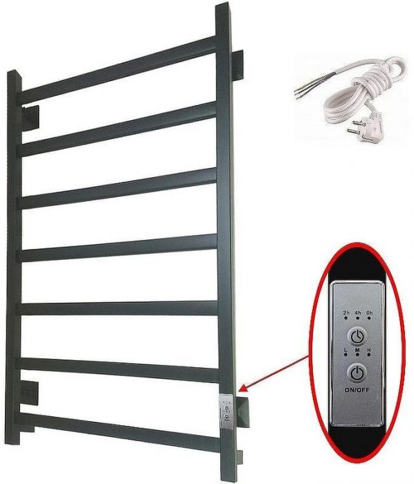 Электрический полотенцесушитель Тругор ПЭК 20 КВ 80x50 Черный
